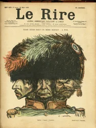 Illustration of Charles Leandre for the Cover of Le Rire