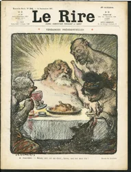 Illustration of Charles Leandre for the Cover of Le Rire