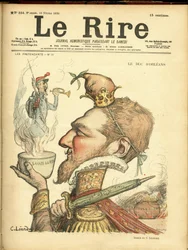 Illustration of Charles Leandre for the Cover of Le Rire