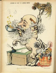 Illustration of Charles Leandre in Le Rire, 09/04/04 - Antisemitism, Silver - Meyer Arthur