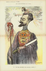 Paul Doumer, French politician, illustration for Le Rire