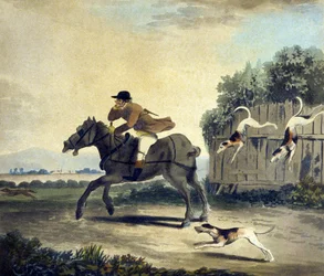 The Fore Horse of the Team, from The Pytchley Hunt, engraved by F.Dukes