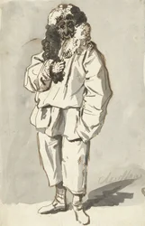 Roman Pulcinella in Carnival Costume