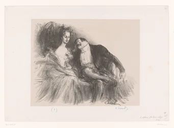 Man with Glasses Looking at Young Woman