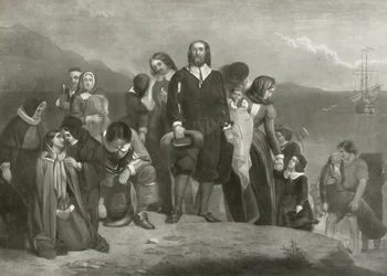 The Landing of the Pilgrim Fathers in America, 1620
