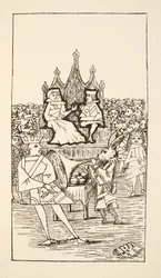 Trial of the Knave of Hearts, illustration from Alice