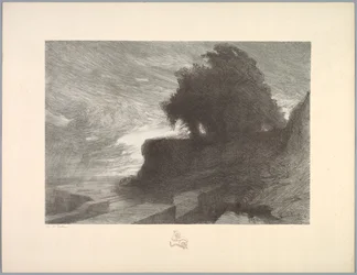 Suite of Landscapes: Landscape, Plate 4, Remarque, Snake