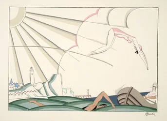 Bain de Mer, from Sports & Divertissements, pub. 1914