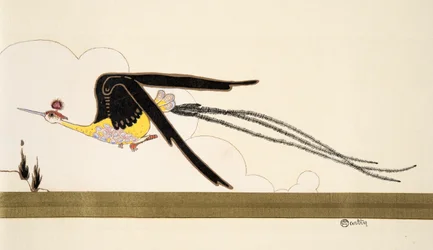 Bird of Paradise, from La Mode en mil neuf cent douze. chez Marcelle Demay. pub.1912