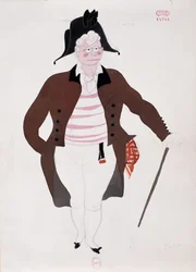 Costume for character of Bartolo from The Barber of Seville