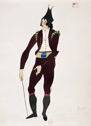 Costume for character of Fiorello from The Barber of Seville