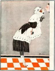 Good bye and Thank You! Mind my make-up - illustration from la Vie Parisienne