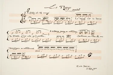 Musical Score for The Tango, from Sports & Entertainments, pub. 1914