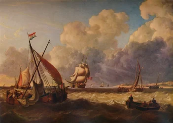 Fishing Boats off the Dutch Coast, 1823