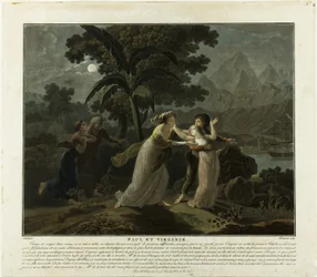 The Departure, plate 4 from Paul and Virginie