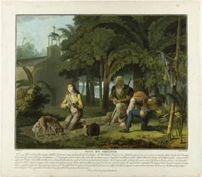 The Prayer, plate 6 from Paul and Virginie