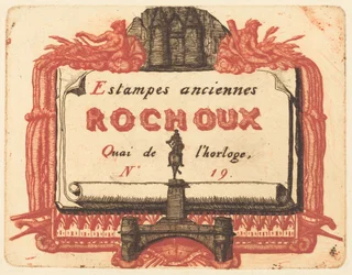 The Address-Card of Rochoux, a Printseller