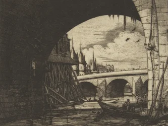 Archway, Pont Notre-Dame, Paris