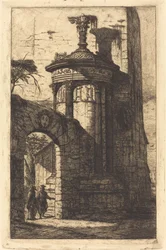 Entrance to the French Capuchin Convent at Athens