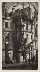 Etchings of Paris: House with a Turret, Weavers
