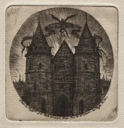 Etchings of Paris: Old Gate of the Palace of Justice