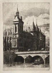 Etchings of Paris: The Clock Tower
