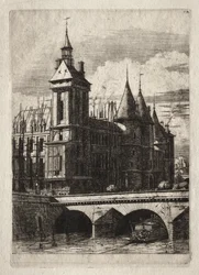 Etchings of Paris: The Clock Tower, 1852