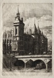 Etchings of Paris: The Clock Tower, 1852