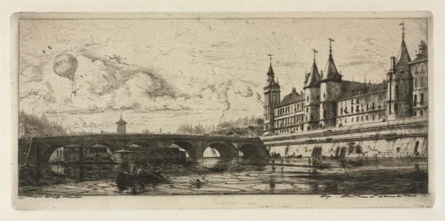 Etchings of Paris: The Exchange Bridge