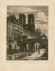 Impression Rue Neuve St Etienne-du-Mont