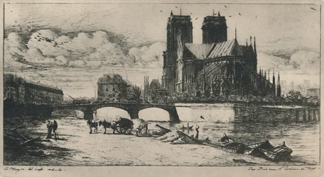 The Apse of Notre-Dame de Paris 4th State, 6 12 x 11 34 Inches, 1854, 1927
