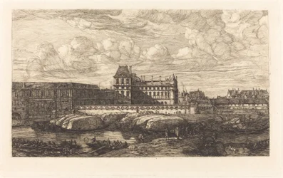 The Old Louvre, from a Painting by Zeeman, 1651