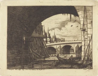 An Arch of the Notre-Dame Bridge, Paris