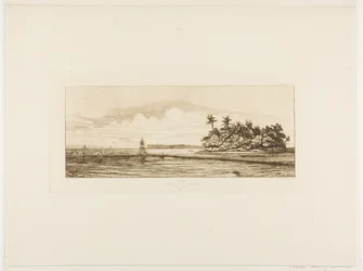 Oceania: Fishing, Near Islands with Palms in the Uea or Wallis Group, 1845