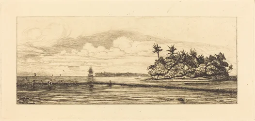 Oceania, islets at Uvea (Wallis); Fishing with Palms, 1845