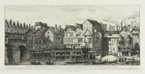 Part of the City of Paris at the End of the Seventeenth Century