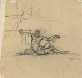 Seated Male Figure for 