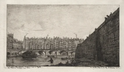 The Exchange Bridge, Paris, about 1784