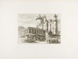 The Grand Châtelet, Paris, c. 1780, after an earlier drawing