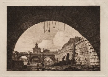 The New Bridge and the Samaritaine Seen from Under the First Arch