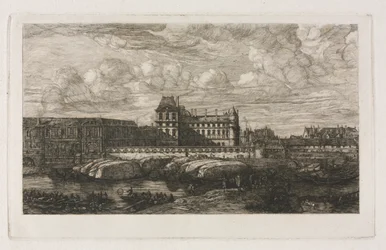 The Old Louvre from a Painting by Zeeman, 1651