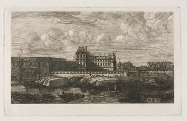 The Old Louvre from a Painting by Zeeman, 1651