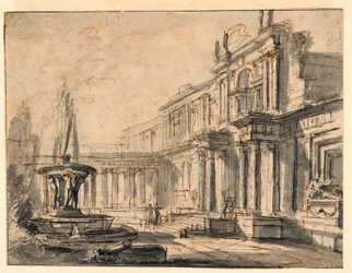 Architectural Fantasy: A Courtyard