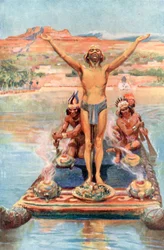 "This Golden being Embarked upon a Raft"