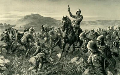 Lord Methuen Rallying His Broken Forces at Tweebosch