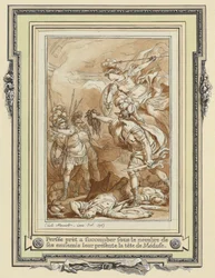 Perseus Turning Phinneas to Stone with the Head of Medusa
