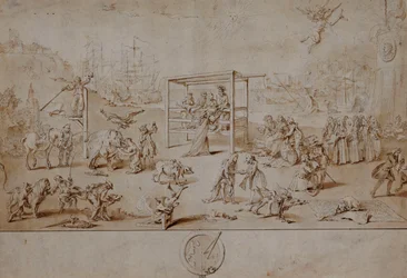 The European Race: An Allegorical Caricature on the State of Political Europe in 1738-9