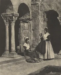 Women of Arles in the Cloister at Saint-Trophime