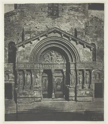 Arles: The West Porch of Saint-Trophime, October 21, 1854, Printed 1982