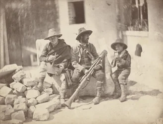 Seated Pifferari, Italian Street Musicians